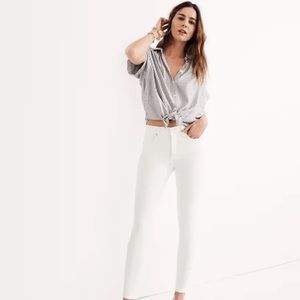 Madewell | 9” Mid-Rise Skinny Jeans in Pure White